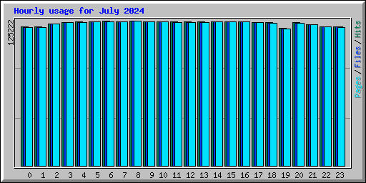 Hourly usage for July 2024