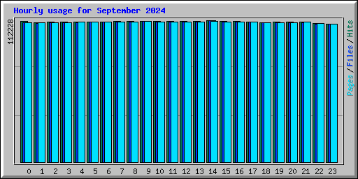 Hourly usage for September 2024